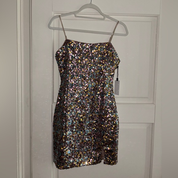 ASTR The Label Multi Colored Mini Dress - Size Small - Picture 3 of 5